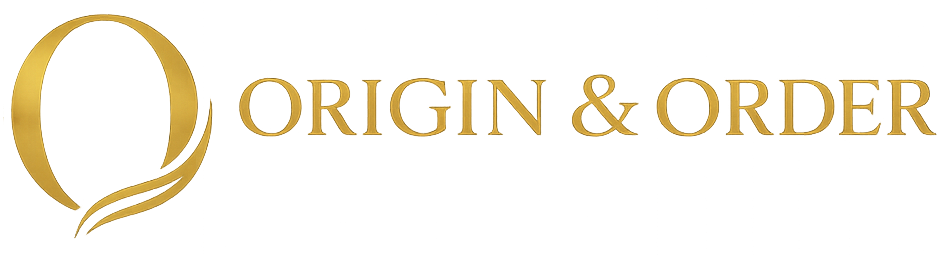 Złote logo Origin & Order